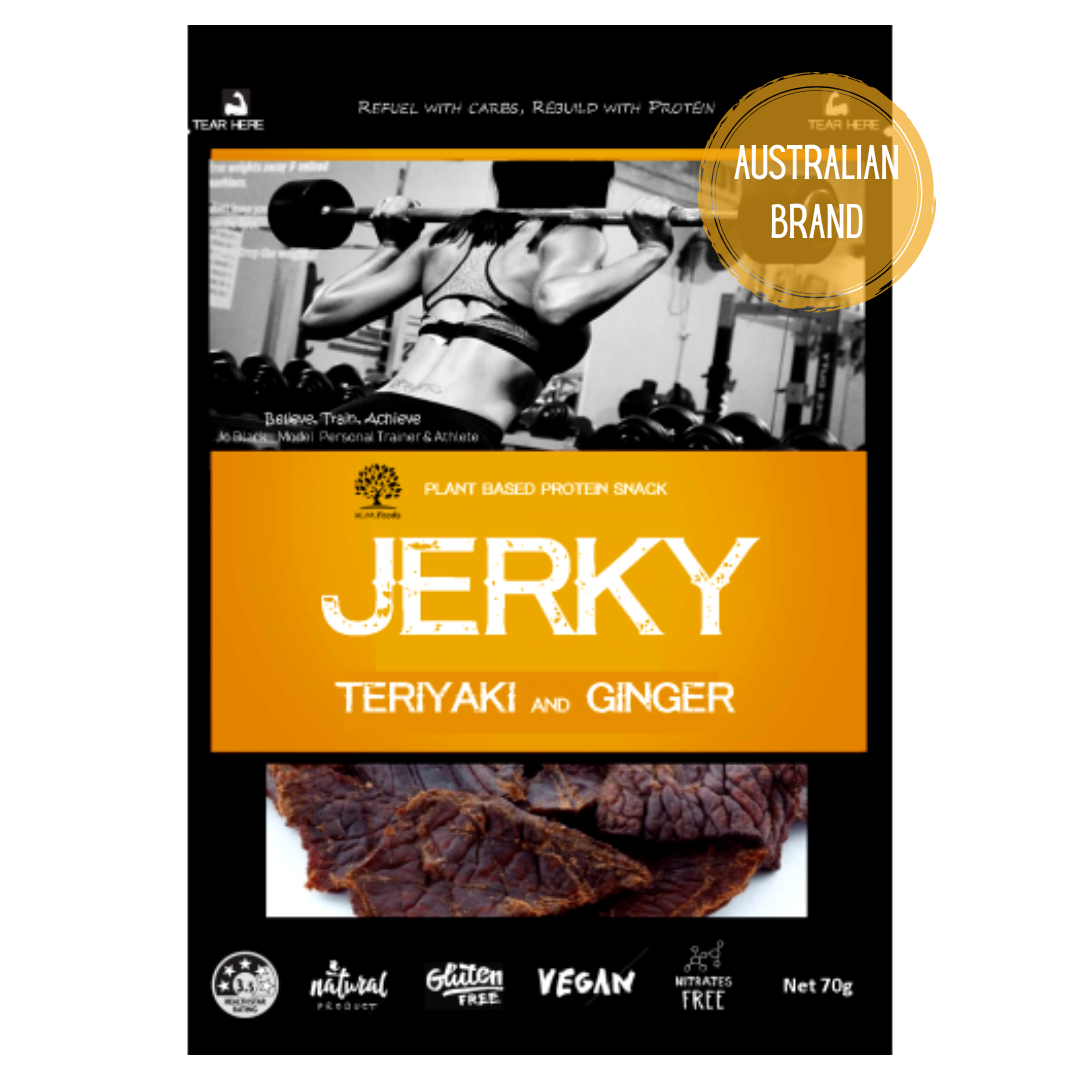 Vegan Jerky Teriyaki & Ginger Vegan Jerky Australia Vegan